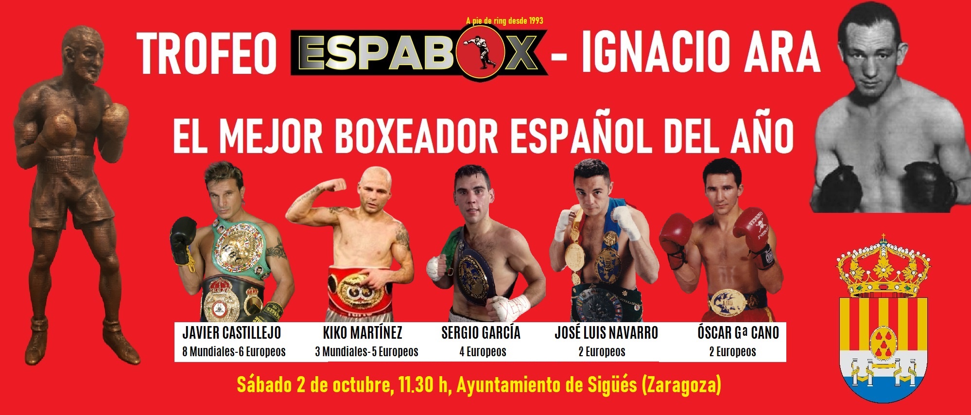 Sigs acoger la II edicin del Trofeo de Boxeo Espabox-Ignacio Ara