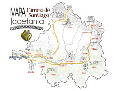 Camino de Santiago Aragons (Carte)