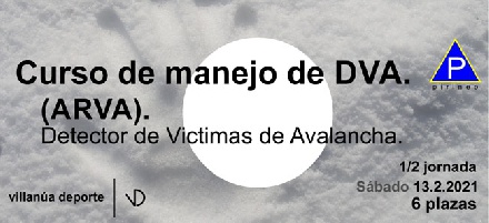 Curso de manejo de DVA (ARVA), en Villana 