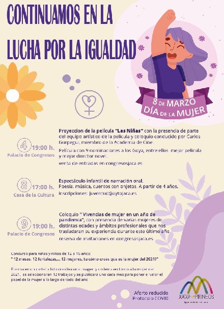 Actividades del Da Internacional de la Mujer, en Jaca