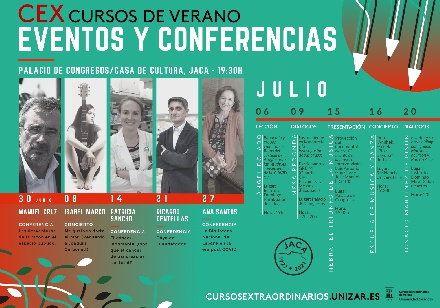 Eventos y Conferencias de los Cursos de Verano, en Jaca