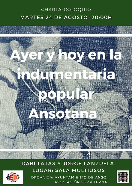 Charla sobre Indumentaria popular Ansotana, en Ans�