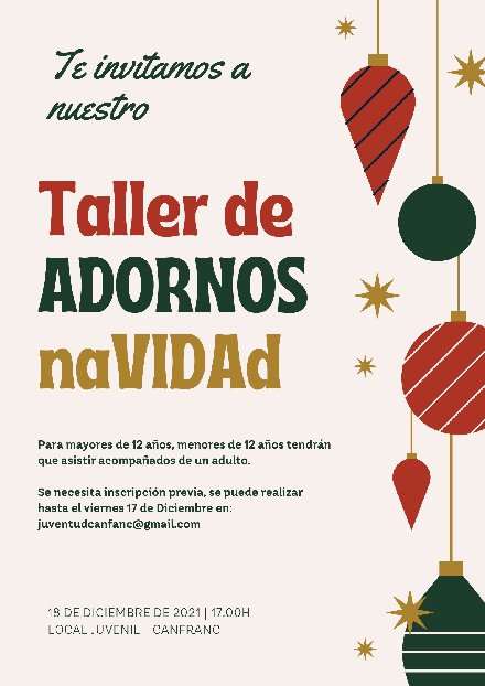 Taller de Adornos de Navidad, en Canfranc