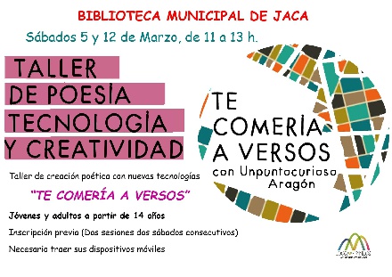 Taller de poes�a con nuevas tecnolog�as, en Jaca