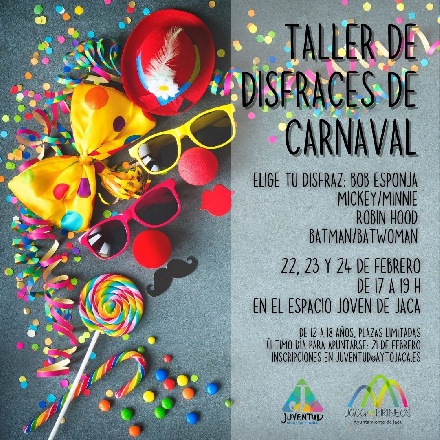 Taller de disfraces de Carnaval, en Jaca