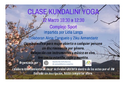 Clase de Kundalini Yoga, en Jaca