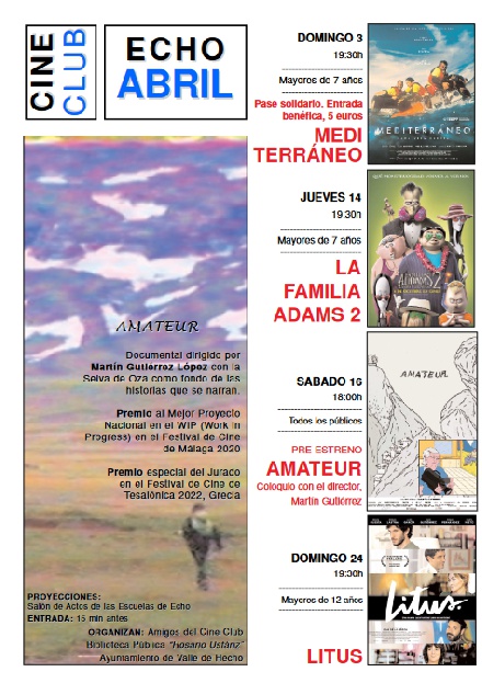 Cine Club en Hecho. Abril