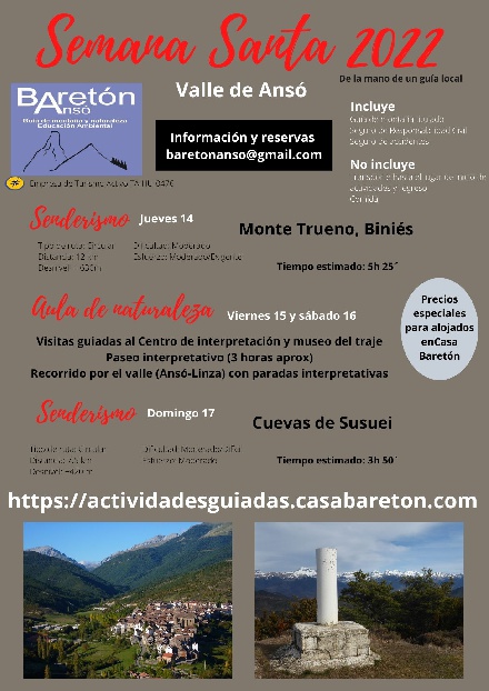 Senderismo y Aula de Naturaleza, en el Valle de Ans�