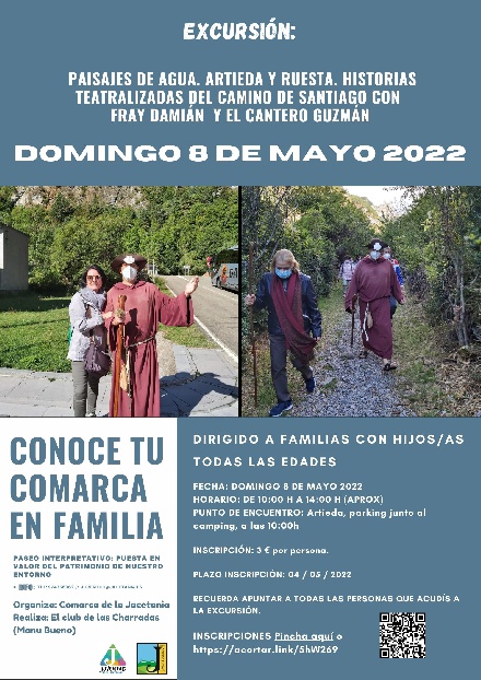 Conoce tu Comarca en familia. Artieda y Ruesta. Historias teatralizadas del Camino de Santiago