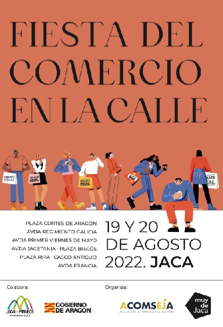 Fiesta del Comercio en la calle, en Jaca