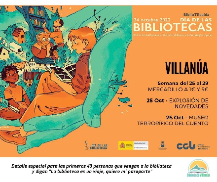 Da de las Bibliotecas, en Villana