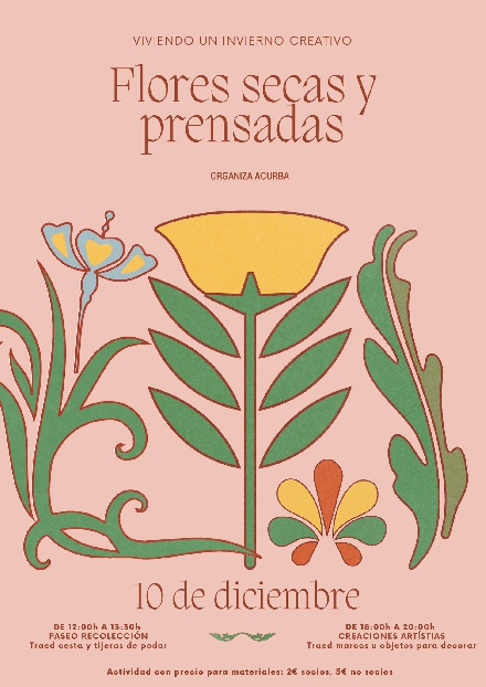 Jornada de flores secas, en Bailo