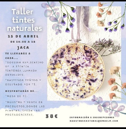 Taller de tintes naturales, en Jaca