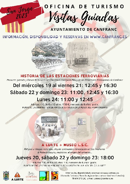 Visitas guiadas en Canfranc. Horarios San Jorge