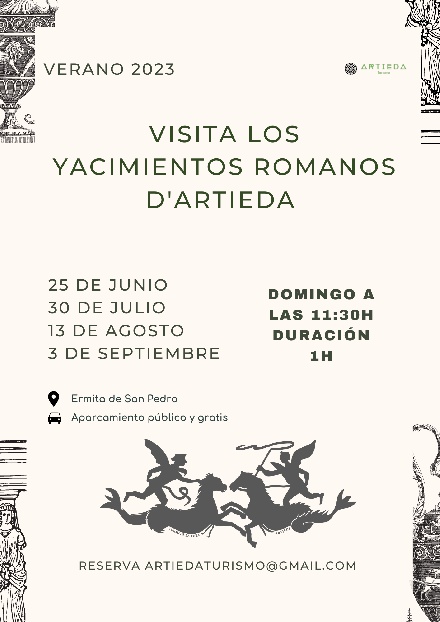 Visitas guiadas a los yacimientos romanos de Artieda