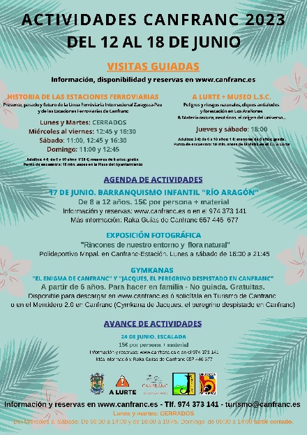 Actividades en Canfranc