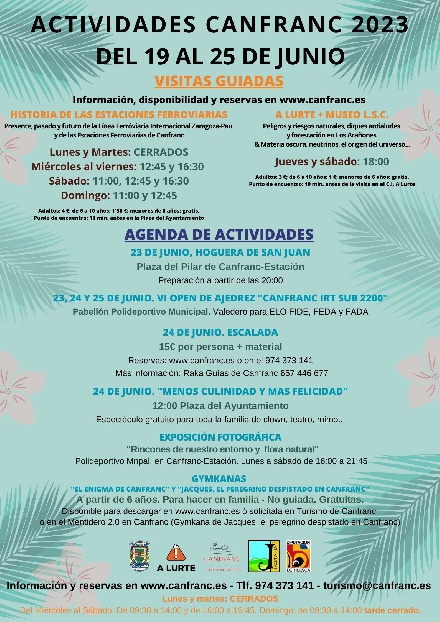 Actividades en Canfranc