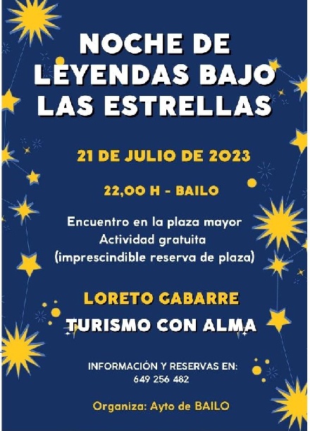 Noche de Leyendas bajo las estrellas, en Bailo