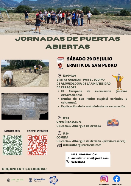 Jornada de puertas abiertas en las excavaciones arqueolgicas de Artieda