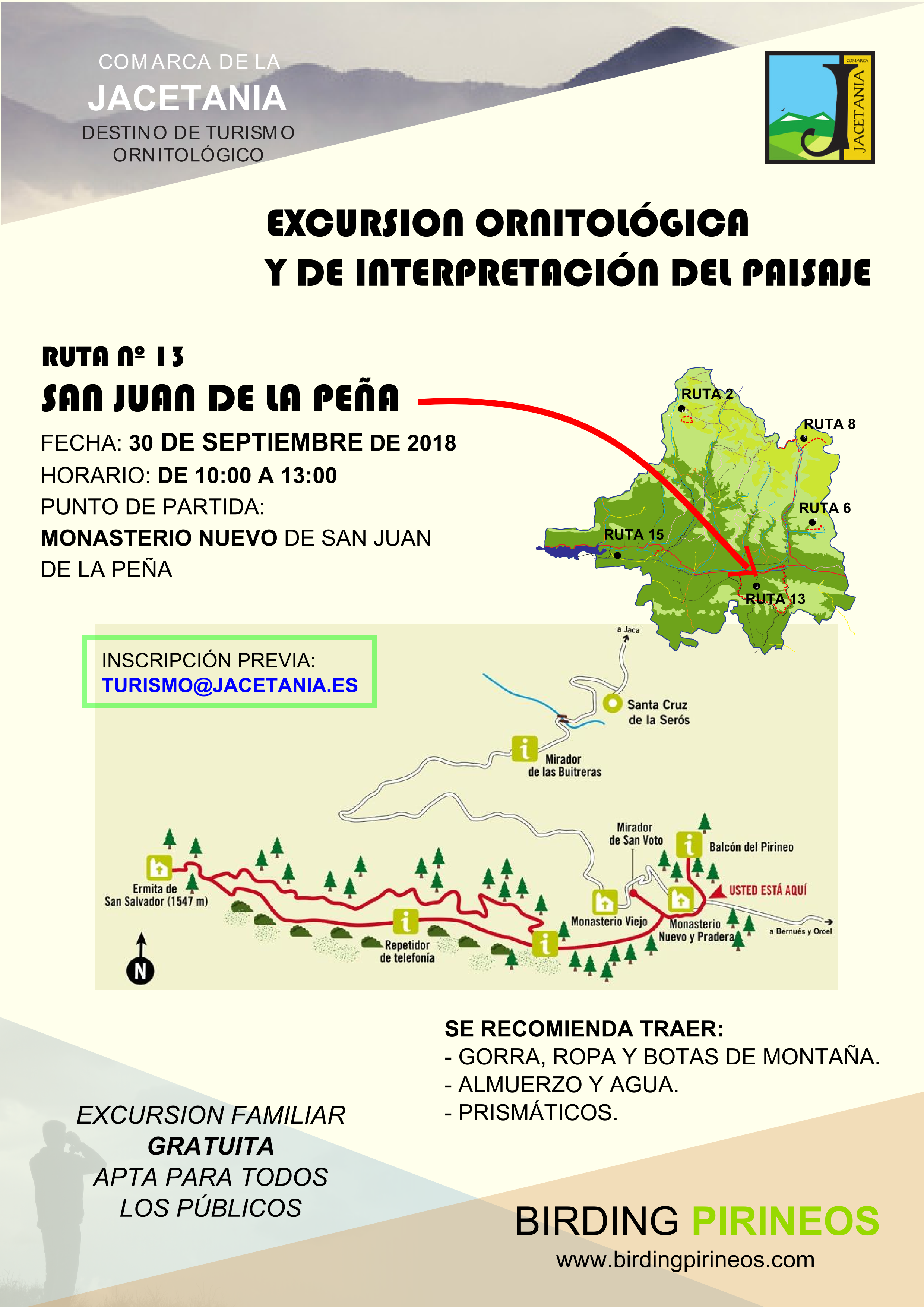 Excursin Ornitolgica, por San Juan de la Pea