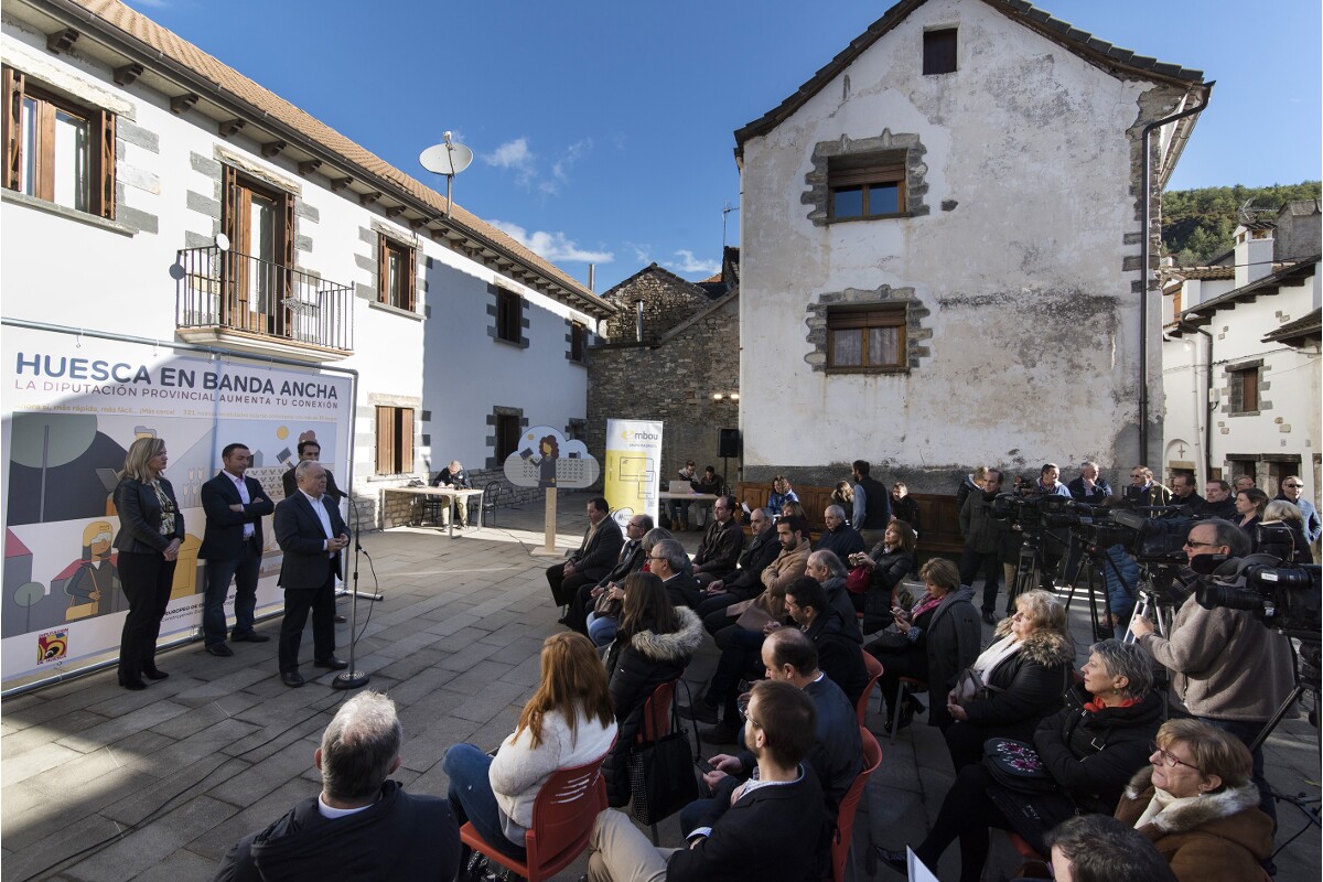 Borau, sede del inicio de la extensin de la banda ancha por toda la provincia