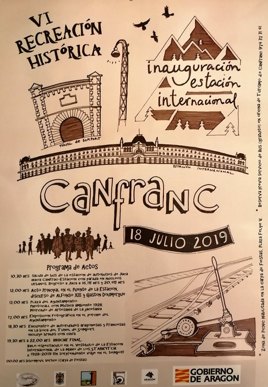 Canfranc celebrará la VI Recreación Histórica de la Inauguración de su Estación Internacional
