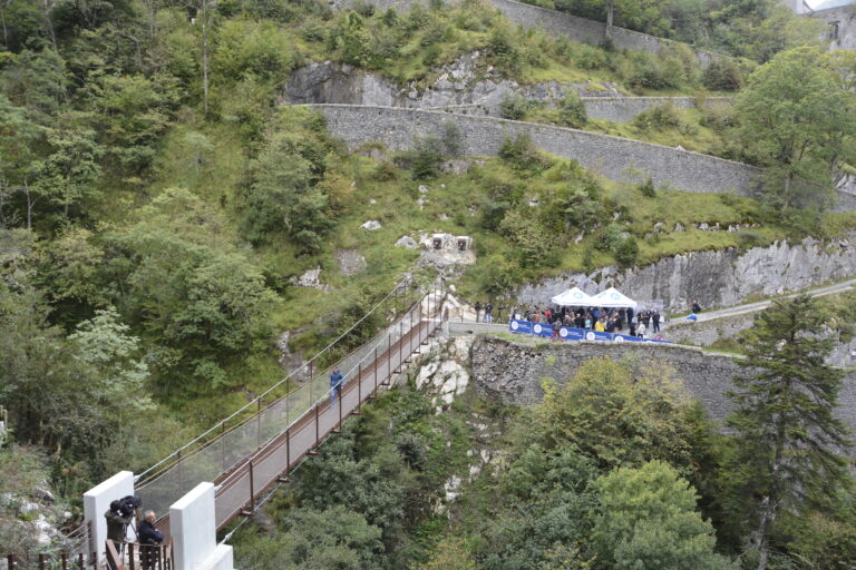 La pasarela en el Fuerte de Portalet fomentar el uso del Camino de Santiago por Aragn