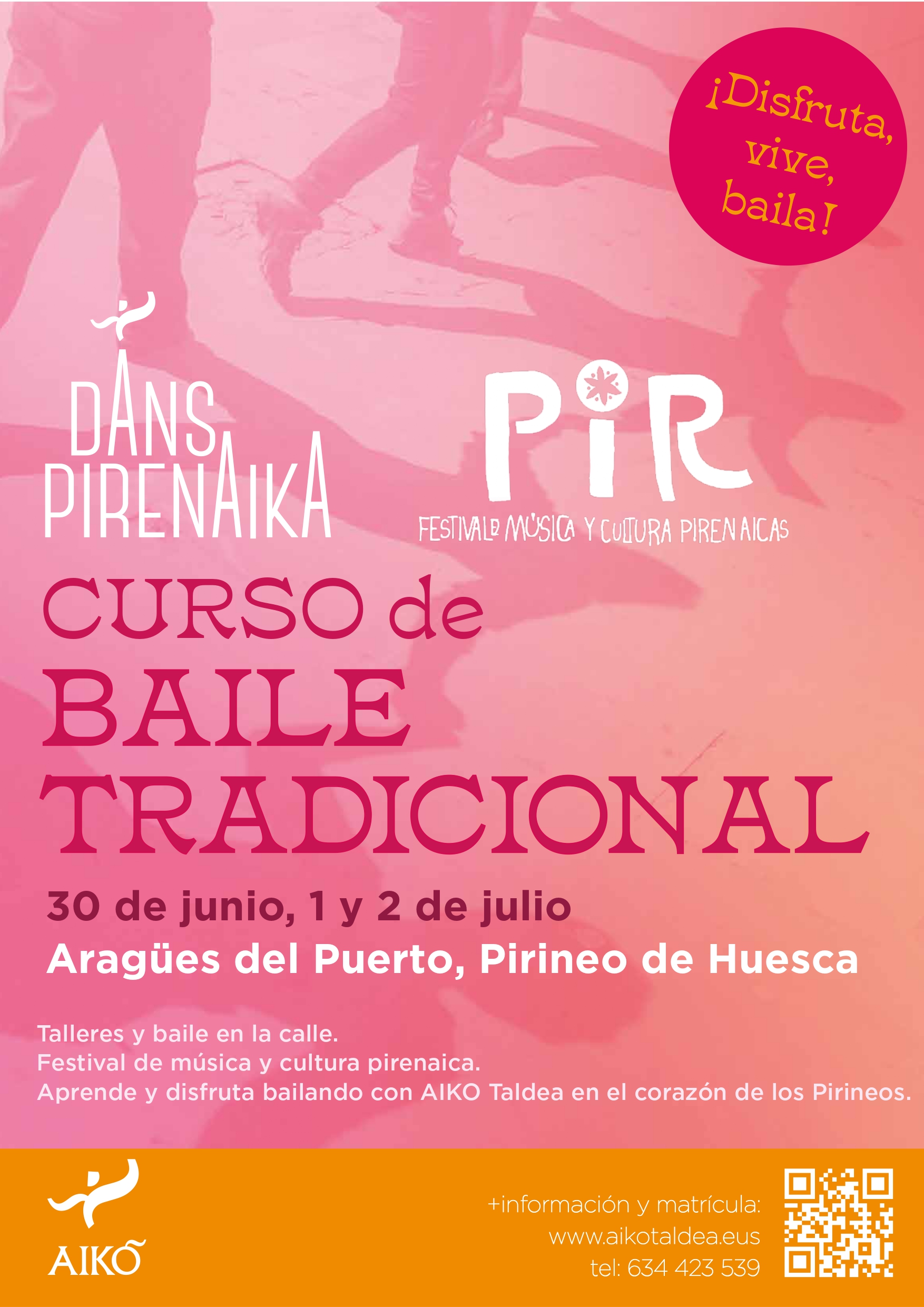 Danspirenaika ensear a bailar en el Festival PIR