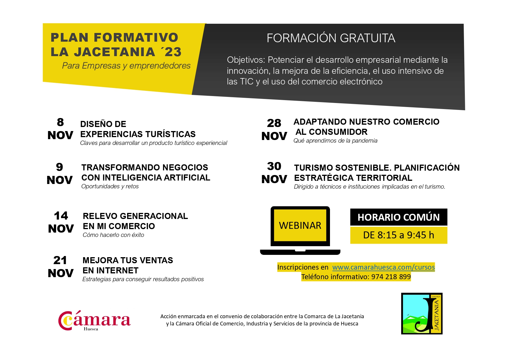 Plan Formativo para empresas y emprendedores de la Comarca de La Jacetania